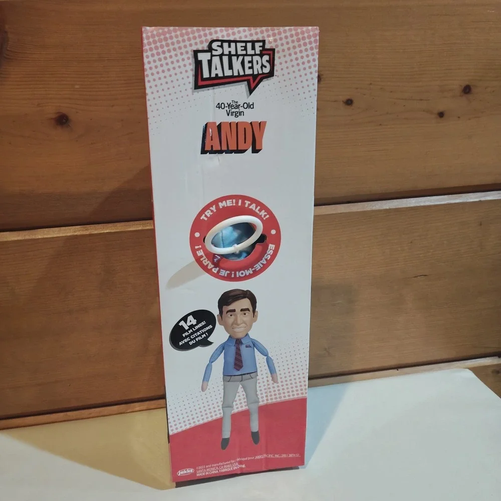 Steve Carrell Shelf Talkers: The 40-Year-Old Virgin Andy Doll 14 Movie Lines! I2